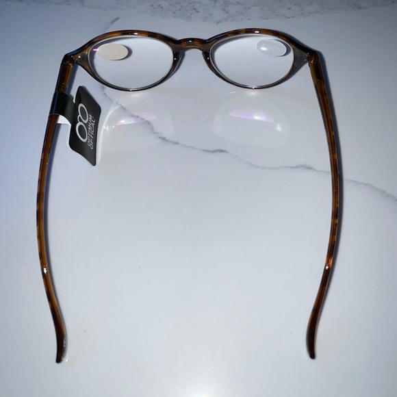 Nwt men’s brown tortoise shell plastic frame readers - 2.50 - Picture 8 of 11